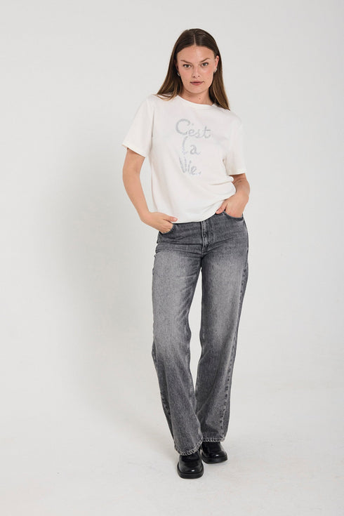 FreeQuent Ladies T-Shirt FQMALAK with Hotfix Rhinestones 206437